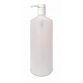 Láhev bílá plastová 1 litr s pumpičkou