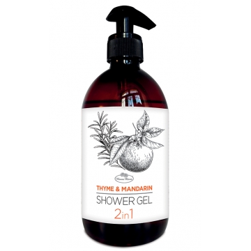 THYME & MANDARIN Sprchový šampon  na tělo i vlasy